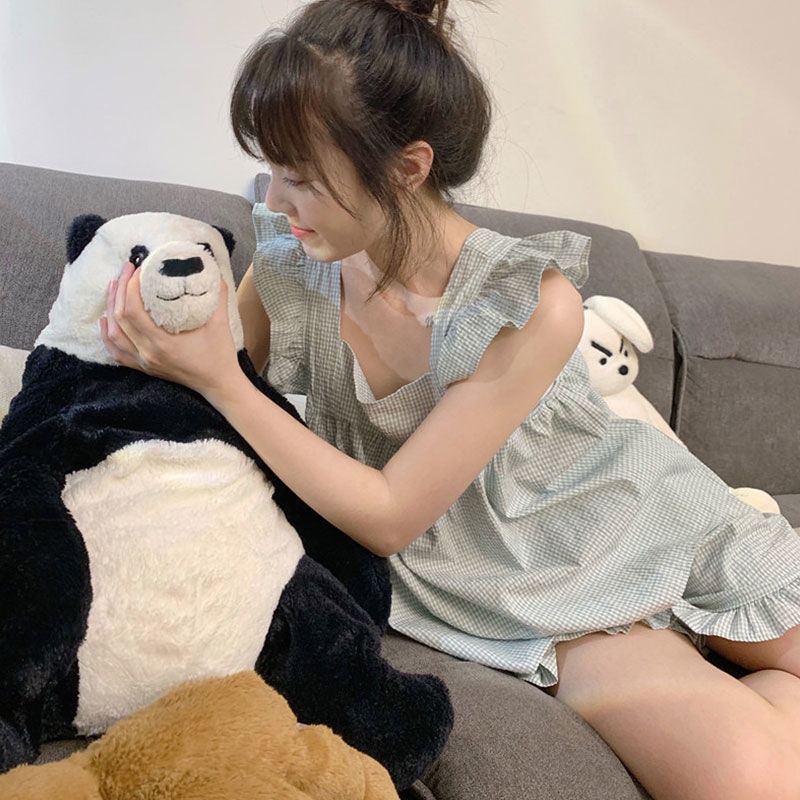 Bộ đồ ngủ áo không tay quần đùi mỏng mặc nhà thời trang mùa hè cho nữ