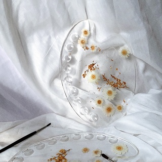Palette bảng pha màu resin hoa cúc