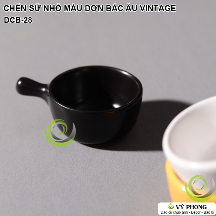 CHÉN SỨ NHỎ MÀU ĐƠN LIVING ART NORDIC STYLE MÀU VINTAGE TRANG TRÍ BẾP CHỤP HÌNH ĐẠO CỤ CHỤP ẢNH SẢN PHẨM INS DCB-28