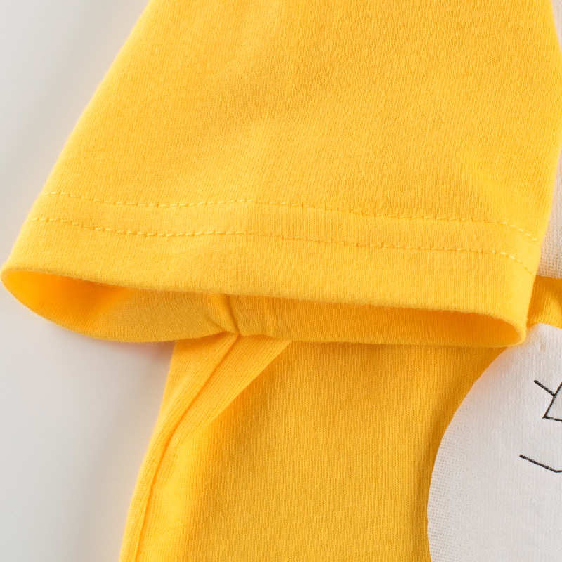 Áo thun SOFFNY cotton tay ngắn in họa tiết hoạt hình thời trang mùa hè dành cho bé trai và bé gái