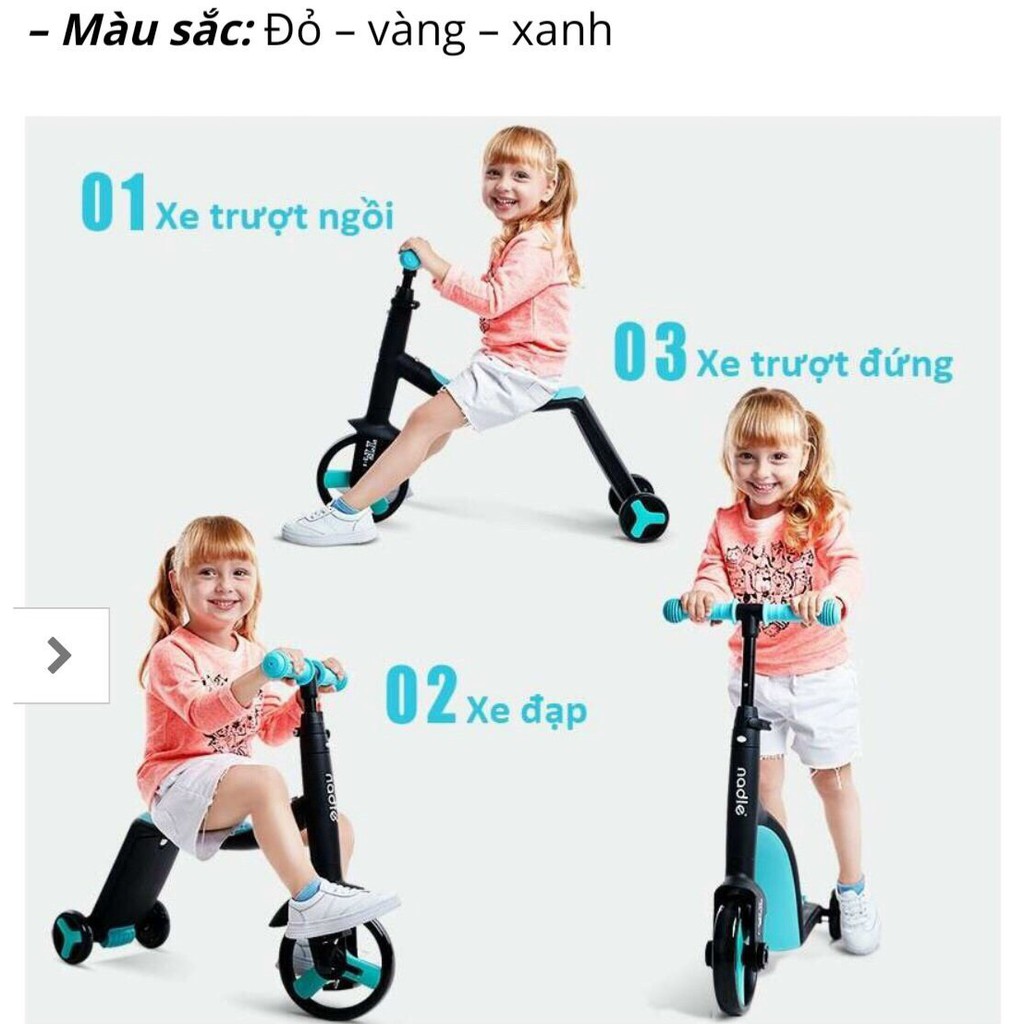 XE SCOOTER CHO BÉ - SCOOTER NADLE 3IN1