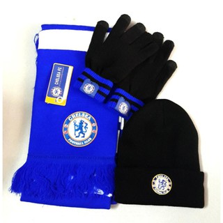 Combo khăn mũ len, găng tay len CHelsea
