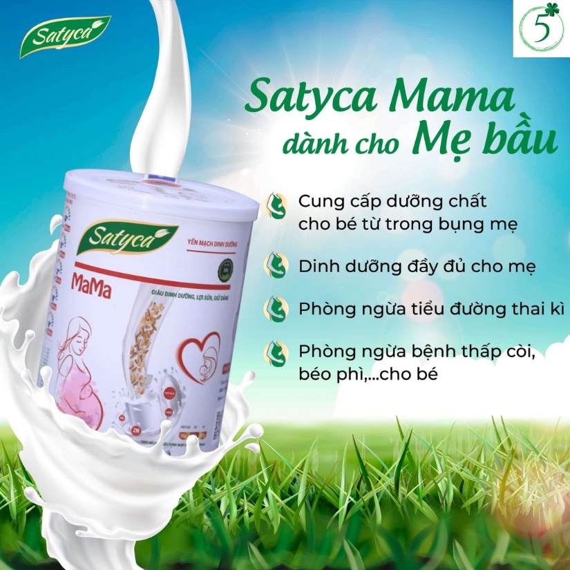Satyca Mama - Sữa yến mạch và hạt dinh dưỡng