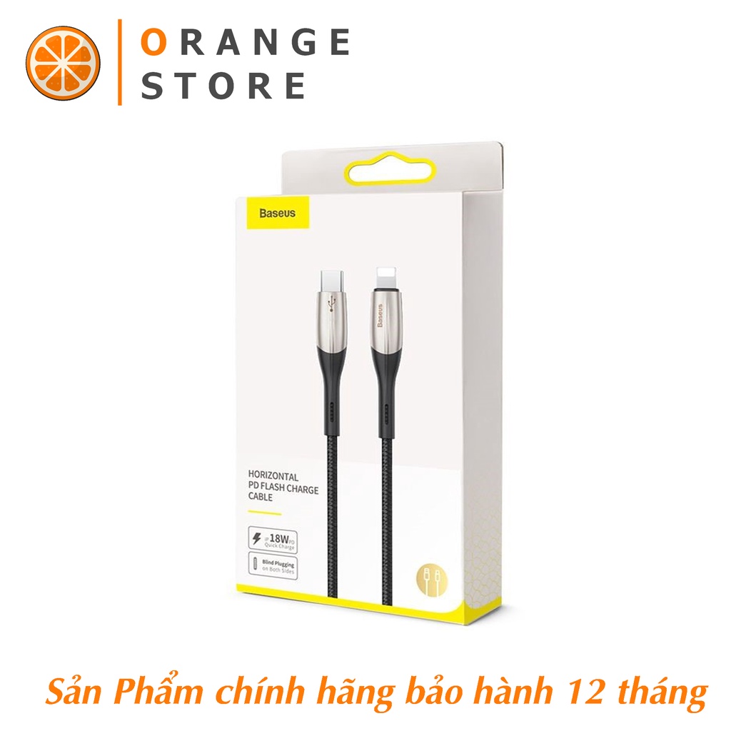 Dây sạc nhanh iphone Baseus 20W/18W sạc nhanh PD Type C to Lightning hỗ trợ sạc ip 7/8/x/11/12