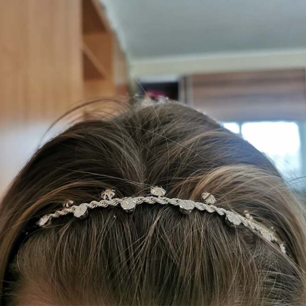 Băng Đô Cài Tóc Đính Đá Lấp Lánh Cho Nữ