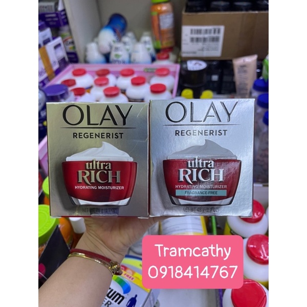 Kem Olay Regenerist Ultra Rich Hydrating Moisturizer 48g làm săn chắc da và siêu dưỡng ẩm
