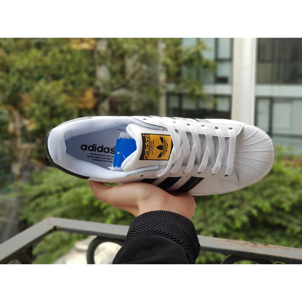 Giày Sneaker Sò Trắng Đen [Fullbox + Bill]