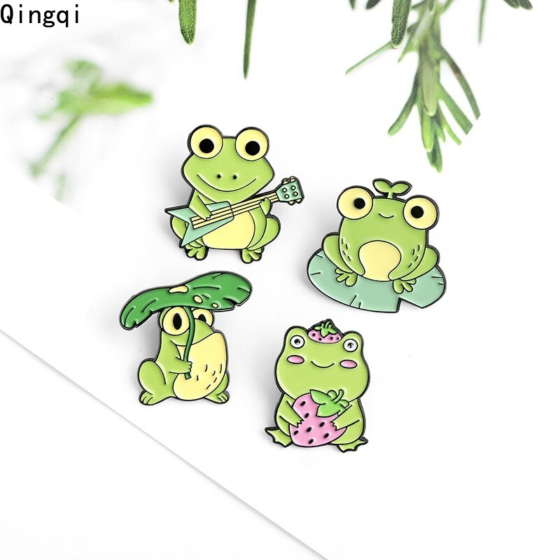 Ghim cài áo MISS ZOE hình chú ếch mắt to đáng yêu