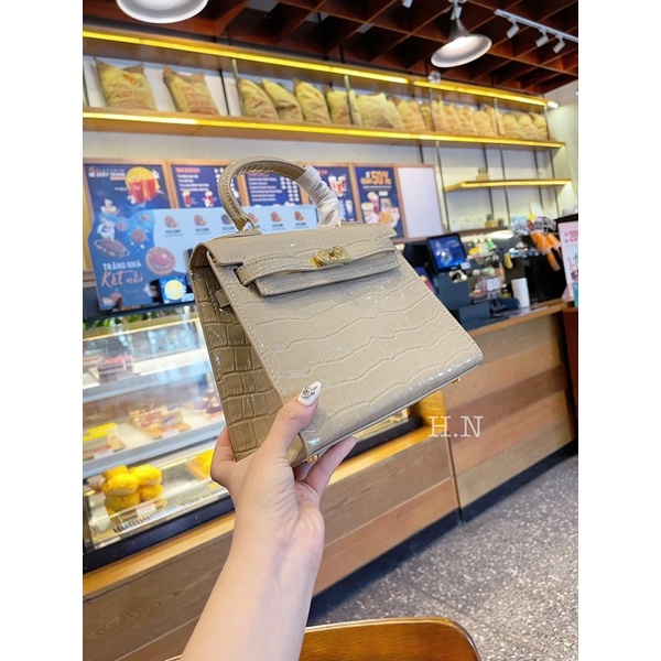 Túi H sz 25cm kèm ổ khoá chìa ko hộp và dây đeo- HANA BAG
