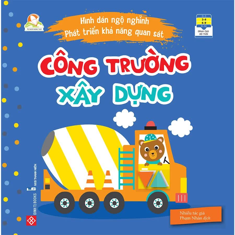 SÁCH - Hình dán ngộ nghĩnh - Phát triển khả năng quan sát - Công trường xây dựng