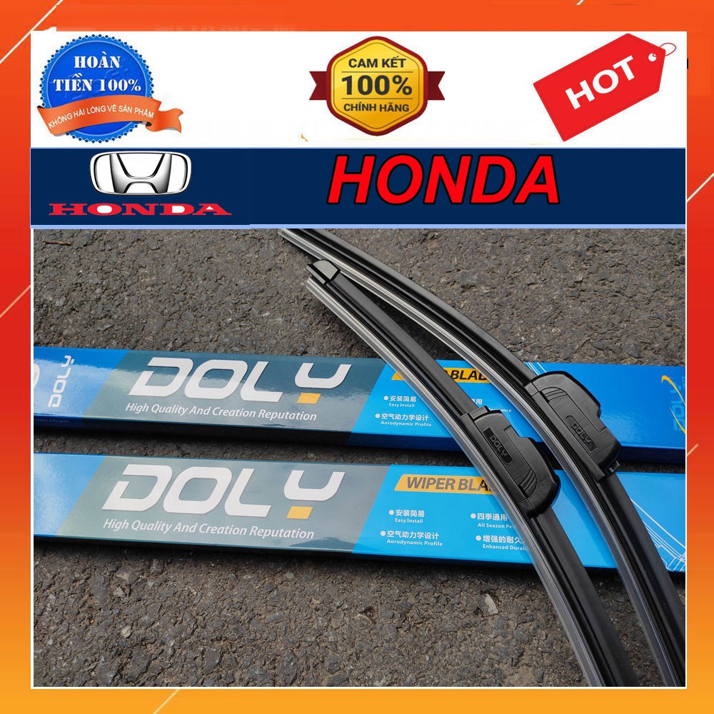 Gạt mưa Silicon DOLY Honda City, Honda Crv, Honda Civic, Honda Hrv, Honda Jazz, Honda Accord