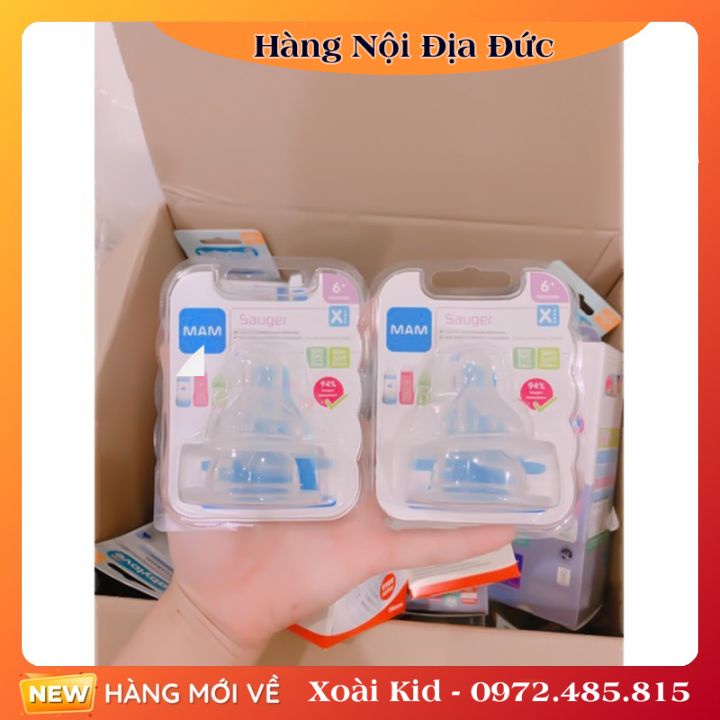 [Hàng nội địa Đức] Núm ty thay bình sữa MAM của Đức