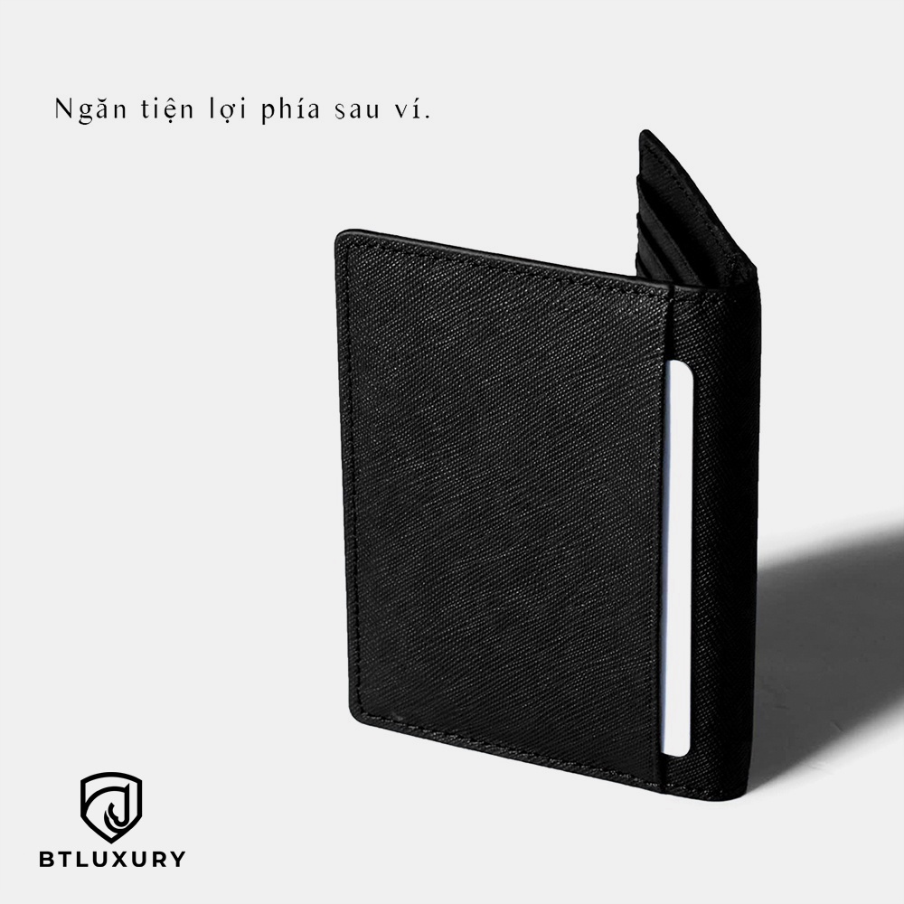 Ví đựng thẻ mini COSY nhỏ gọn, vân Saffiano cao cấp nhập khẩu, chống thấm nước Thương Hiệu BTLUXURY