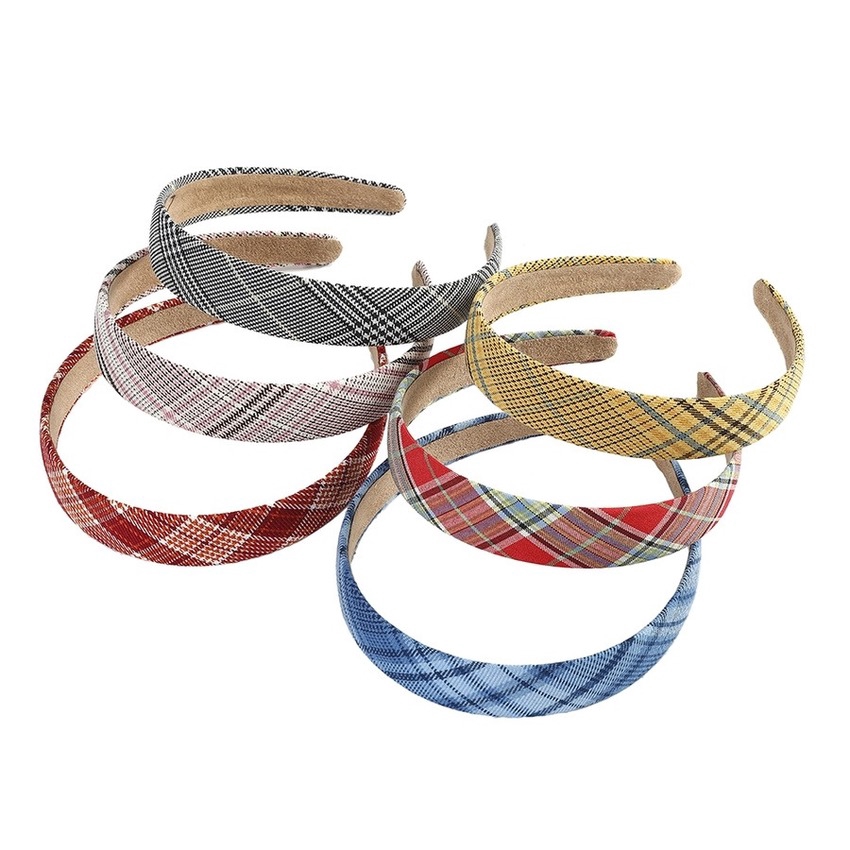 Băng Đô Cài Tóc Bản Rộng In Họa Tiết Phong Cách Hàn Quốc Cho Nữ