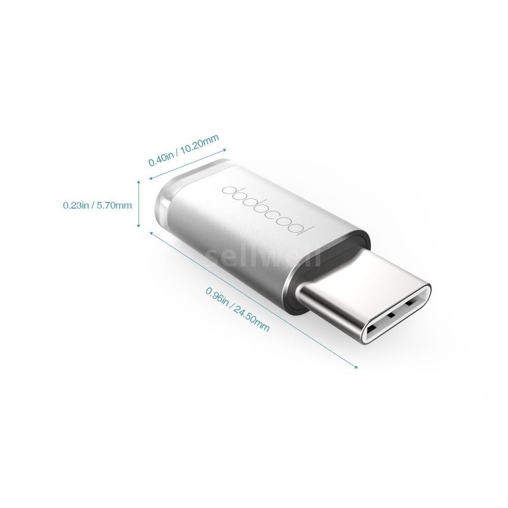Bộ chuyển đổi đầu USB Type-C ra Micro USB cho MacBook/ChromeBook/Lenovo/Asus/Nokia/Lumia/Nexus/HTC/MeiZu