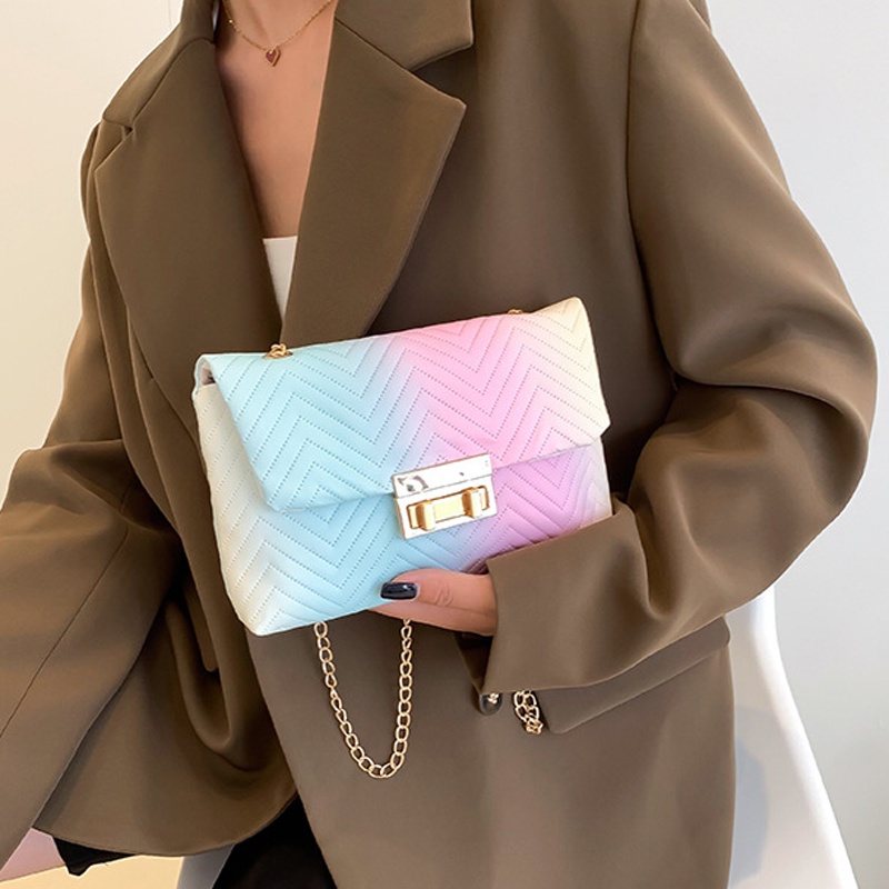 Ielgy Túi Đeo Vai Màu gradient Tươi Tắn Và Ngọt Ngào Cho Nữ