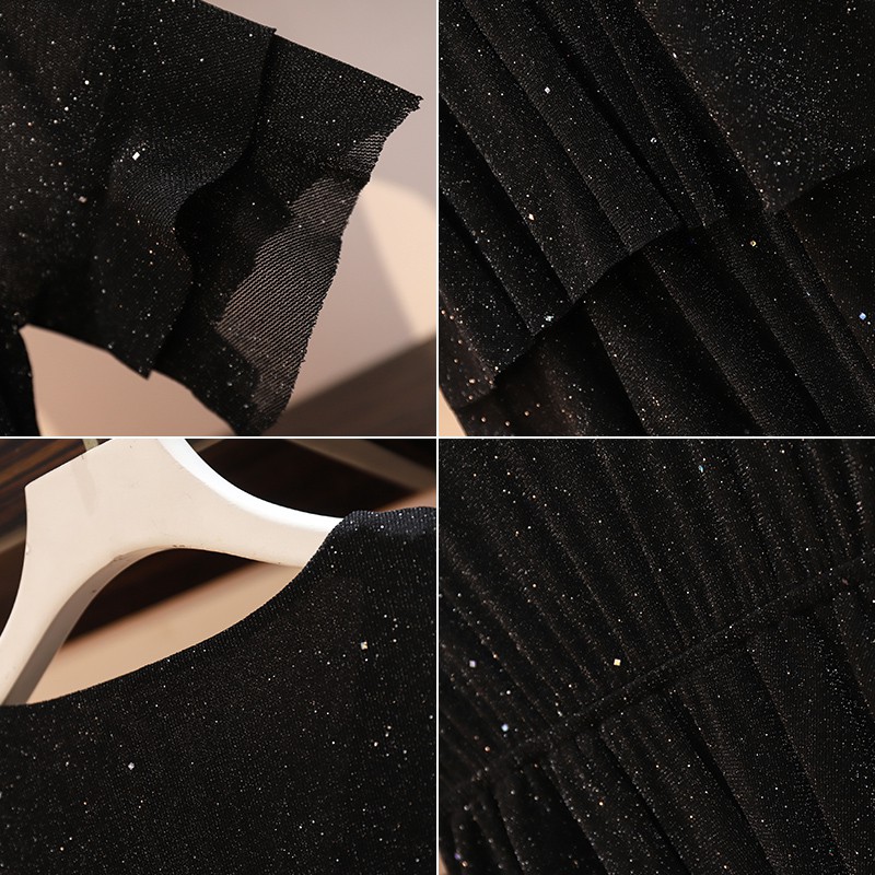 🌸Hàng Order🌸 Váy Bigsize Cổ V Xếp Ly Tầng Lấp Lánh Trẻ Trung🌸Hàng Quảng Châu | BigBuy360 - bigbuy360.vn