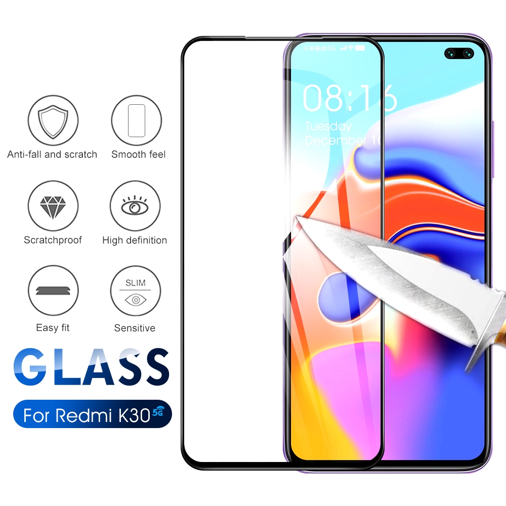 Kính cường lực bảo vệ toàn màn hình 9H cho Xiaomi CC9E Redmi K30 K20 Mi9 Note 8 Pro UMIDIGI F1 A5 PRO