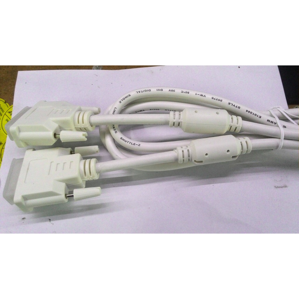 Cáp tín hiệu màn hình DVI to DVI trắng