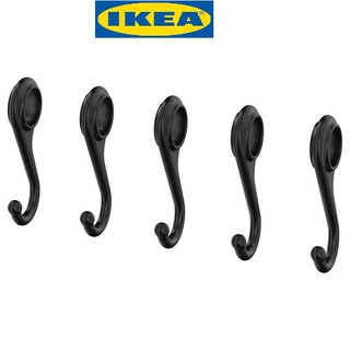 Móc treo đồ 5 chiếc màu đen FINTORP - IKEA