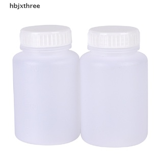 [hbjxthree] 100ml clear plastic cylinder shaped chemical storage reagent sample bottle 2 pcs thumbnail