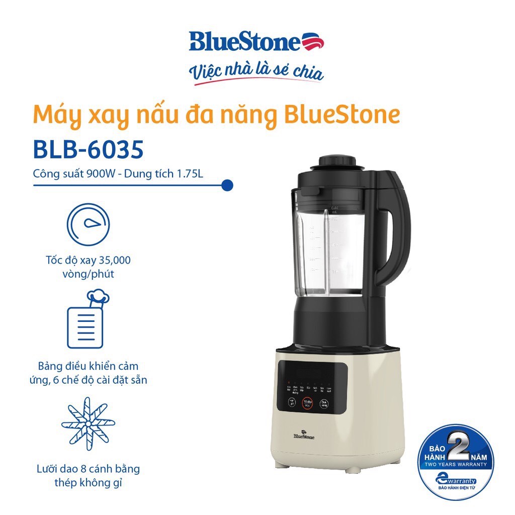 Máy Làm Sữa Hạt Đa Năng BlueStone BLB-6035 - Hàng chính hãng - Bảo hành 24 tháng