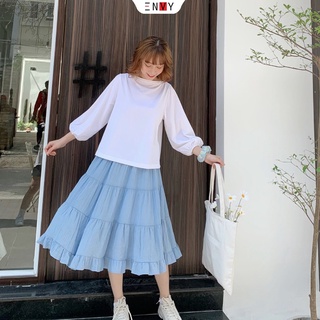 Áo Kiểu Cổ Tròn Dài Tay ENVY - A0561