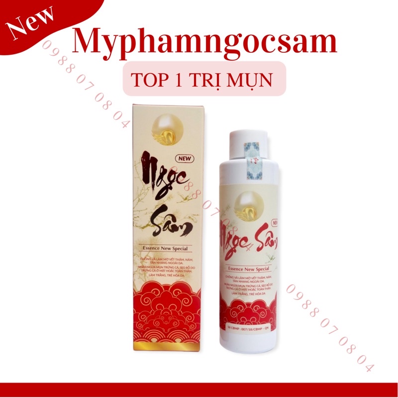 Serum NGỌC SÂM Ngừa Mụn Trắng Da- Mỹ Phẩm Ngọc Sâm Chính Hãng