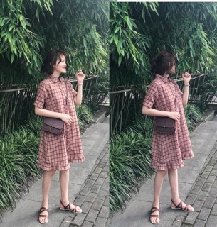 Váy kẻ đuôi cá rara