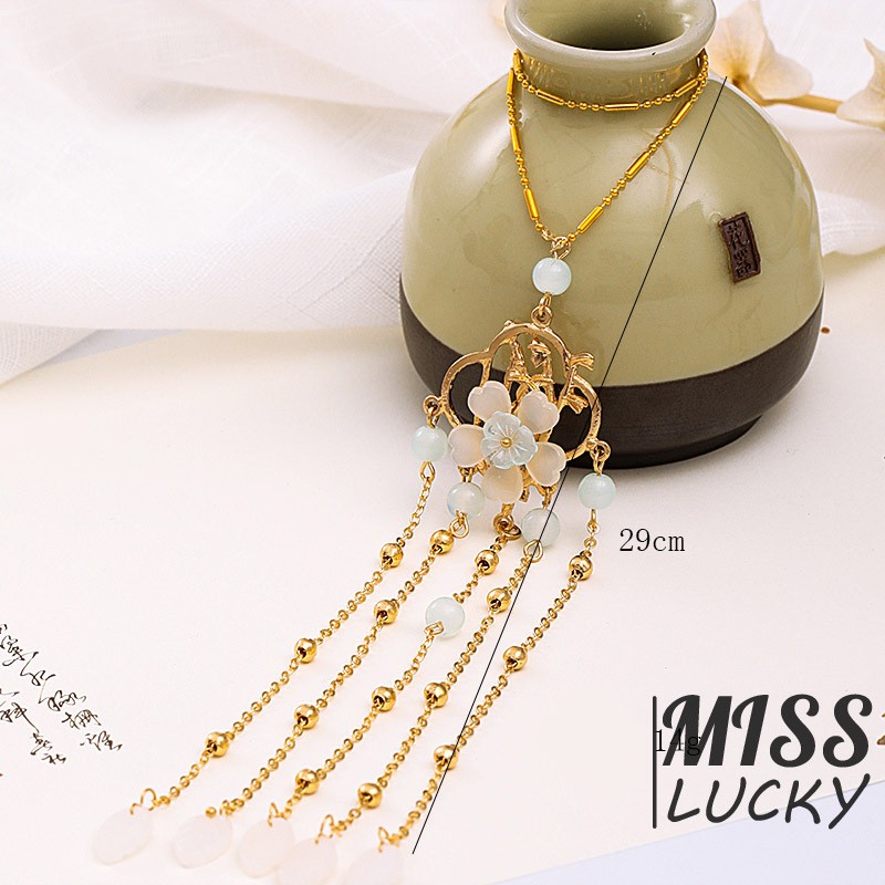 Dây Chuyền Ngọc Trai Dáng Dài Thời Trang Thanh Tú Cho Nữ