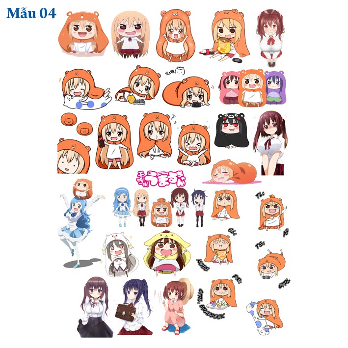 Sticker/ Hình dán anime Himouto Umaru Chan