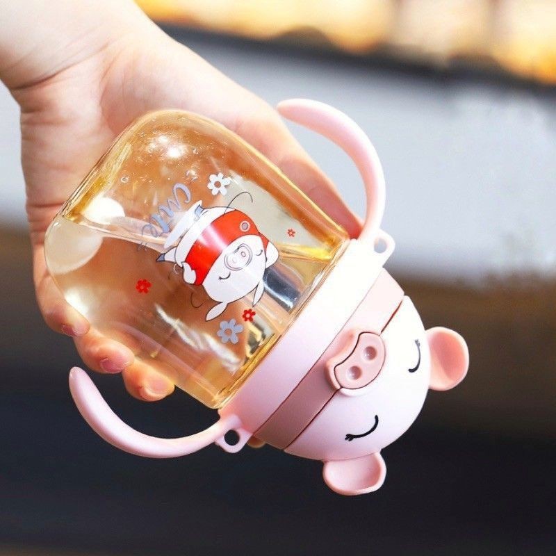 Bình Tập Uống Nước 350ML Có Dây Đeo Tiện Dụng Cho Bé / MÃ HEO