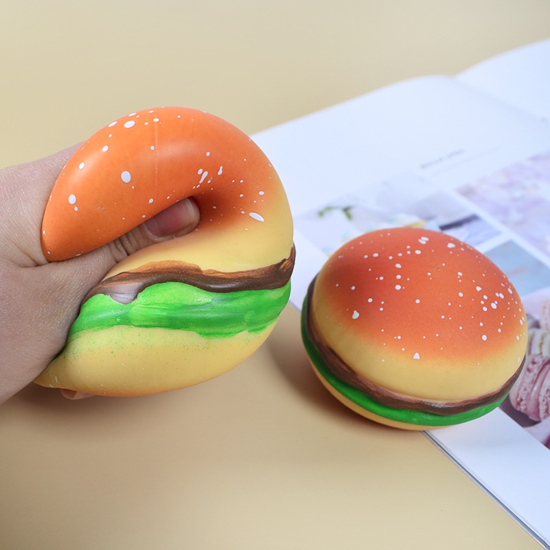 Đồ Chơi Squishy Hình Bánh Hamburger Hoạt Hình Phong Cách Nhật Hàn Độc Đáo