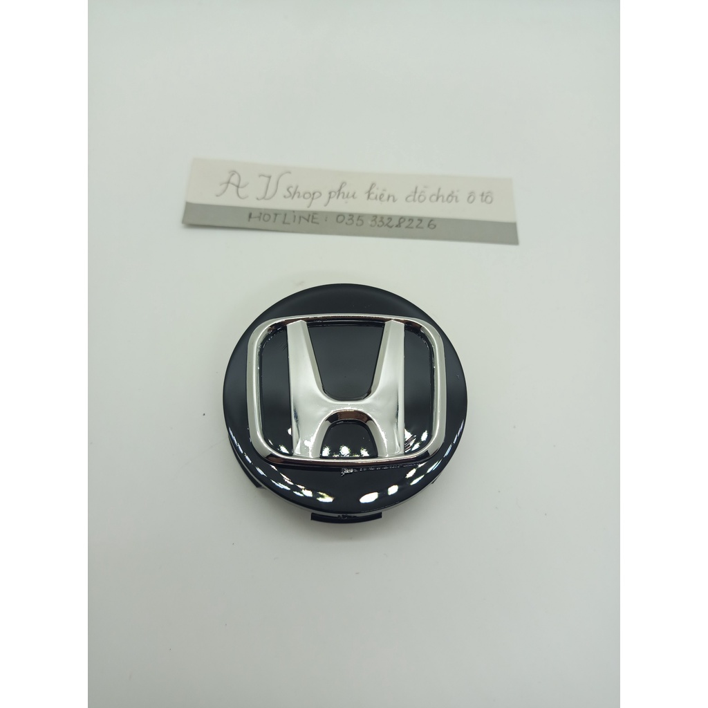 Logo chụp mâm bánh xe ô tô Honda đường kính 58mm dùng cho xe City, CRV - 01 chiếc
