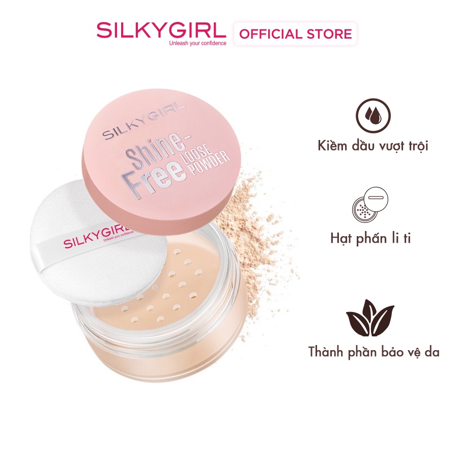 Phấn Phủ Dạng Bột Silkygirl Shine Free Loose Powder 10g