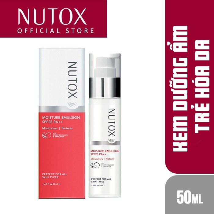 Kem Dưỡng Ẩm Trẻ Hóa Da Nutox Tinh Chất Collagen Tổ Yến SPF25PA++