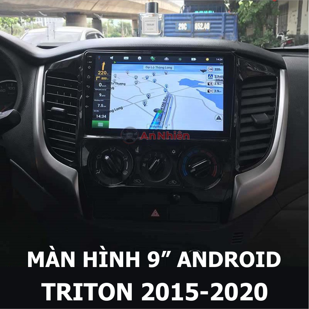 Màn Hình Android 9 inch Cho Xe TRITON 2015-2020 - Đầu DVD Chạy Android Kèm Mặt Dưỡng Giắc Zin Cho Mitsubishi Triton
