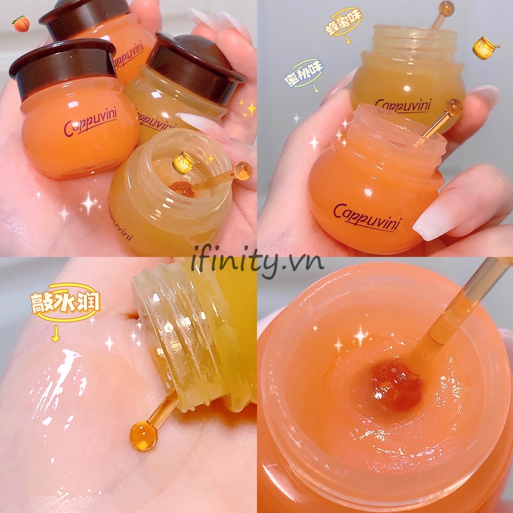 [Hàng mới về] Mặt nạ môi Cappuvini chiết xuất trái cây dưỡng ẩm hiệu quả