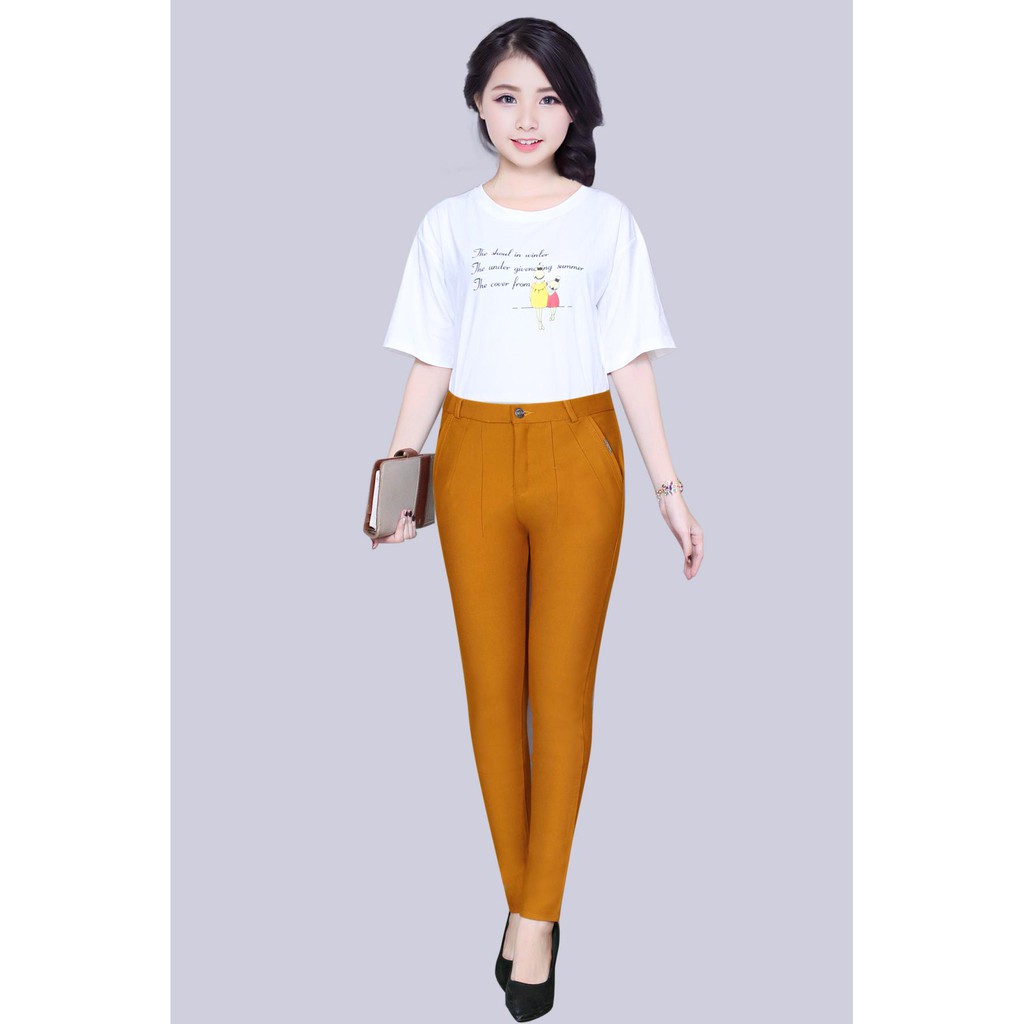 Quần Tây Công Sở  Thun Cotton Dth01( 1 nút) | BigBuy360 - bigbuy360.vn