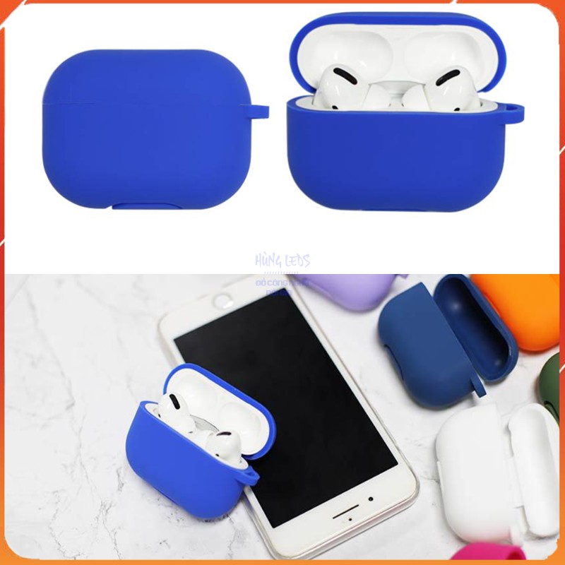 Ốp airpods pro tặng kèm móc treo có nút chống bụi - vỏ Case airpods pro silicon siêu bền bảo vệ tuyệt đối