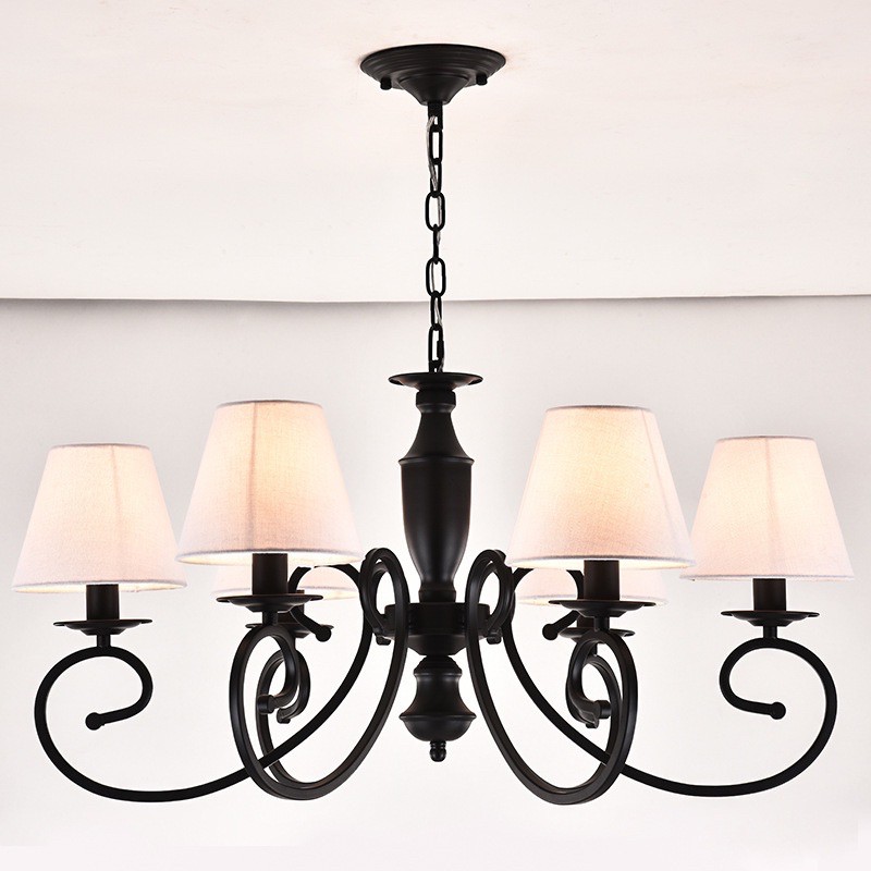 Đèn thả chùm chao vải, Đèn thả chùm Decor trang trí nội thất phòng cách Bắc Âu