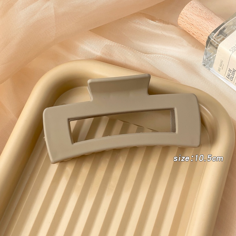 Bộ Kẹp Tóc Càng Cua Lớn Màu Trơn Nhám Phong Cách Vintage Thời Trang Cho Nữ