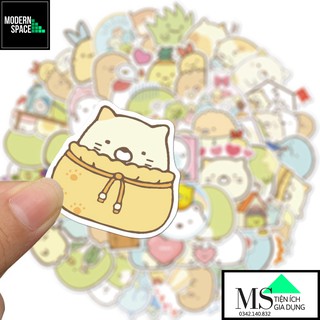 Sticker pvc dễ thương st-093 - 50 hình dán chống nước