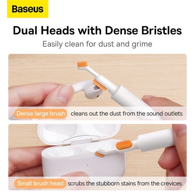 Bộ Bàn Chải Vệ Sinh Đa Năng Baseus Cleaning Brush Làm Sạch Tai Nghe Airpods Điện Thoại Bàn Phím