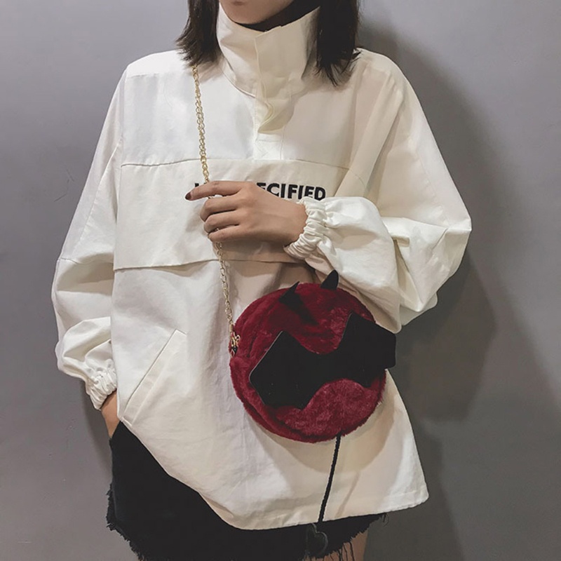 Túi Xách Đeo Vai Phối Dây Xích Phong Cách Halloween Dành Cho Nữ