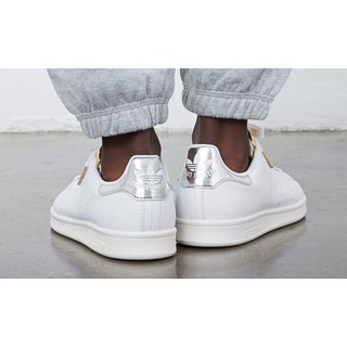 HOT Giày Adidas Stan Smith trắng gót bạc