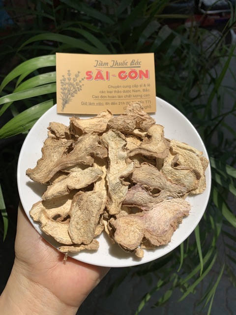 Gừng Thái Lát Sấy Khô 100gram (Gừng già, thơm, sạch, hàng mới)