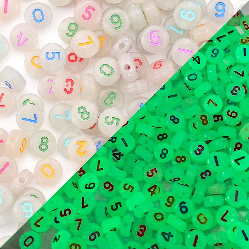 Bộ 150 Hạt Nhựa Acrylic 4X7mm Tự Làm Trang Sức