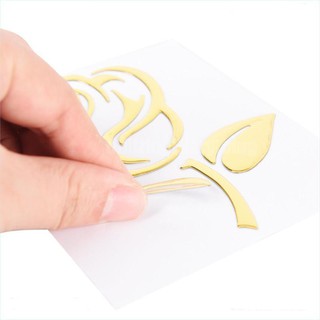 Miếng dán Sticker Hoa hồng nổi 3D