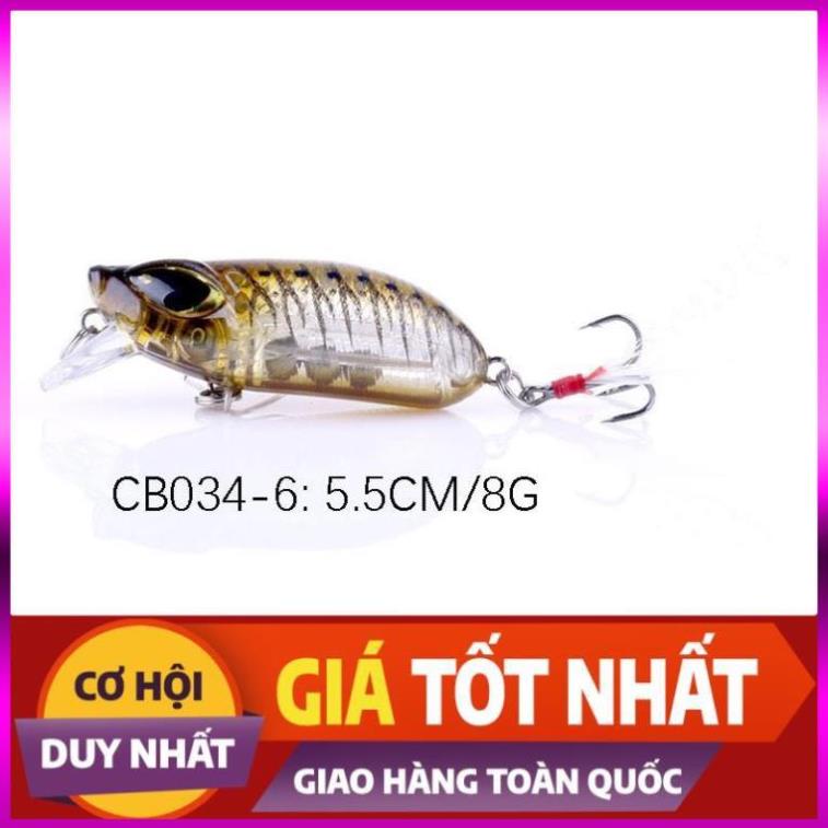 [Xả Kho 3 Ngày] Mồi Mininow Lure Mắt 3D dài 5,5cm nặng 8gam